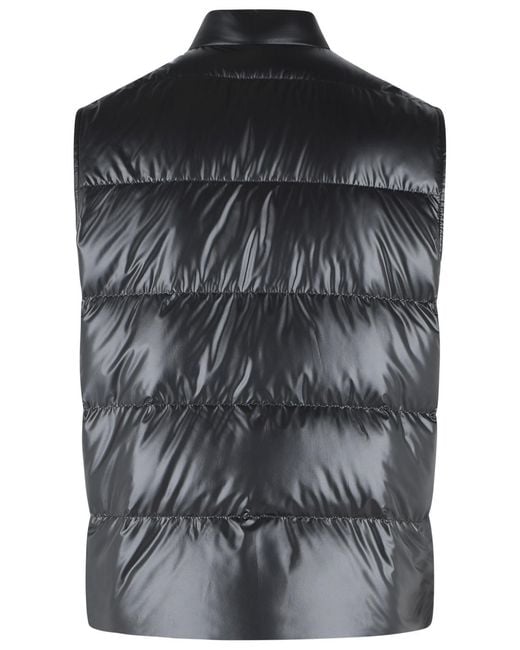 Moncler Black 'Restigo' Polyester Vest for men