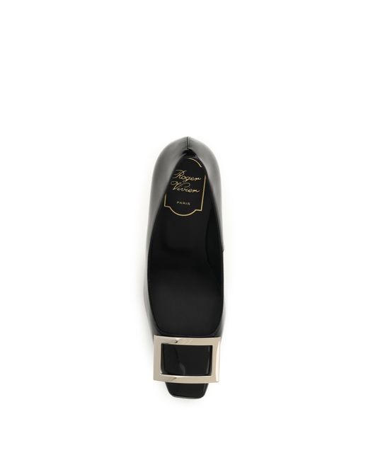 Roger Vivier Black Patent Leather Trompette Pumps