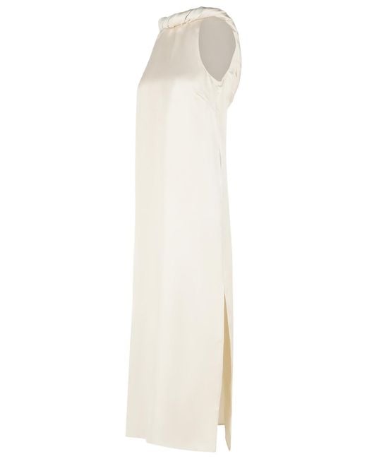 Loulou de Saison White 'Susan' Silk Dress
