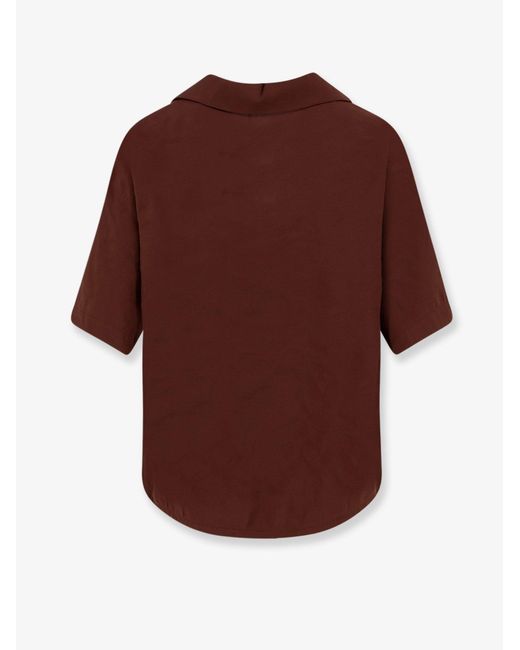 Hevò Brown Novoli Modal Blend Shirt