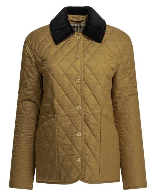 Burberry Green "Dranefeld" Quilted Jacket