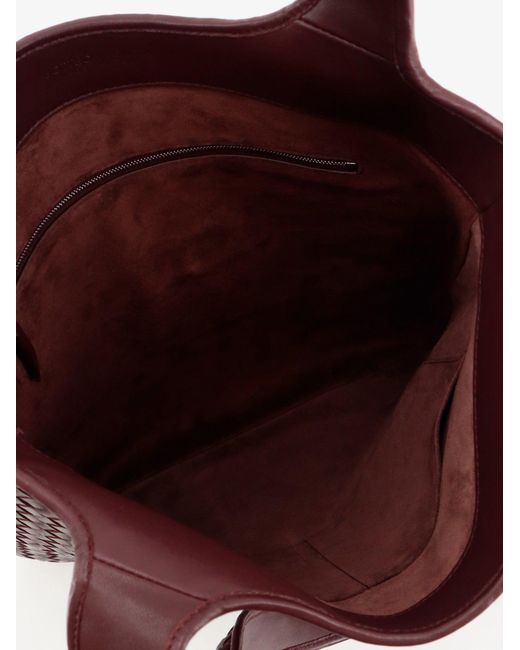 Bottega Veneta Purple Veneto Leather Shoulder Bag for men