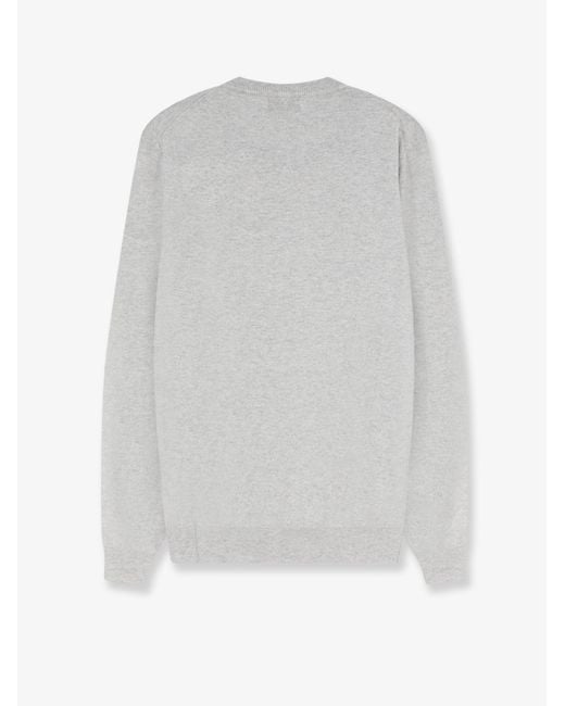 Brunello Cucinelli White Cashmere Sweater for men