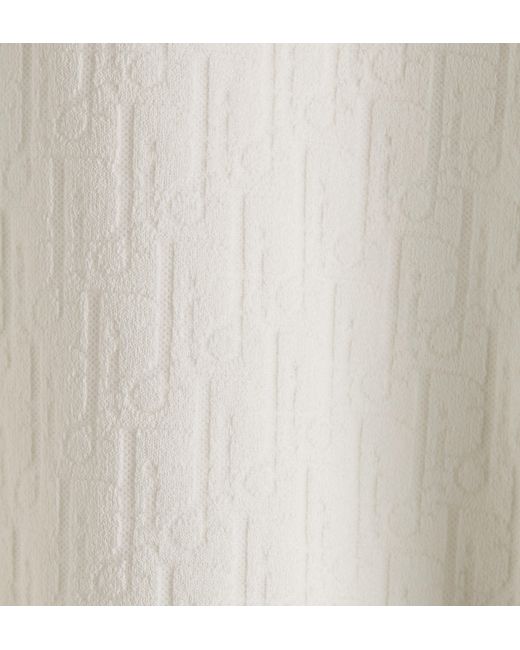 Dior White Oblique Short Sleeves Knitwear