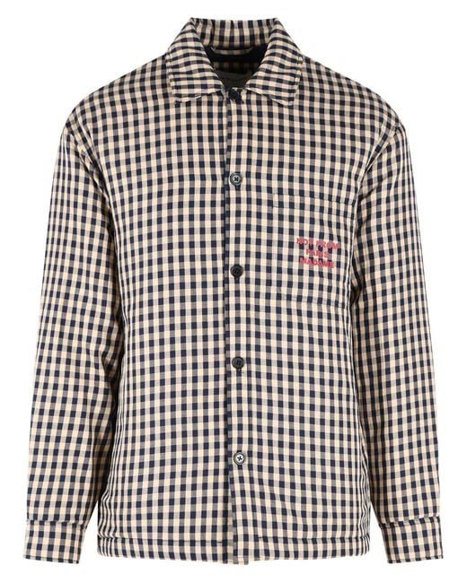Drole de Monsieur Black Checkered Shirt for men