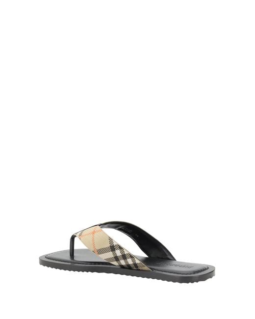Burberry Metallic Pavilion Check Sandal for men