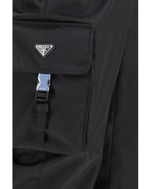 Prada Blue Cargo Pants Re-Nylon