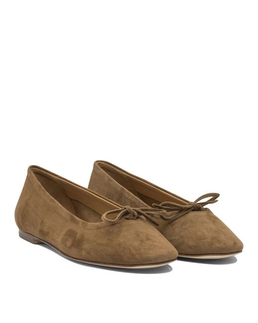 Aeyde Brown Delfina Ballerinas