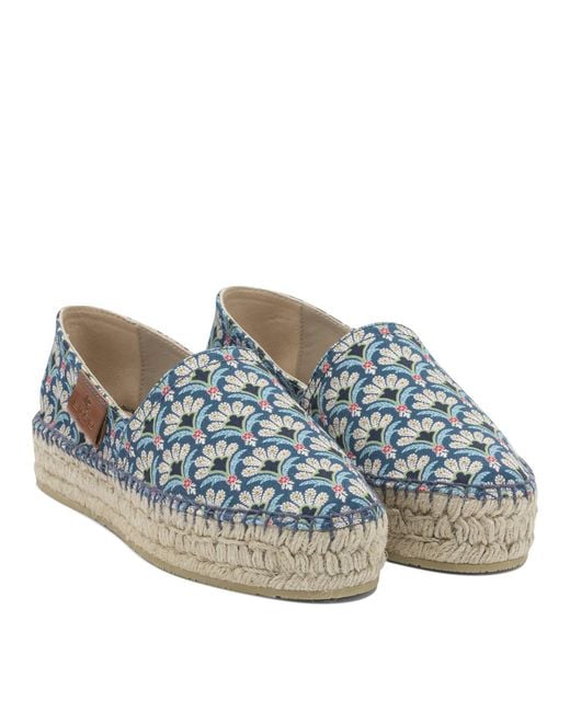 Etro Blue Cotton Espadrilles