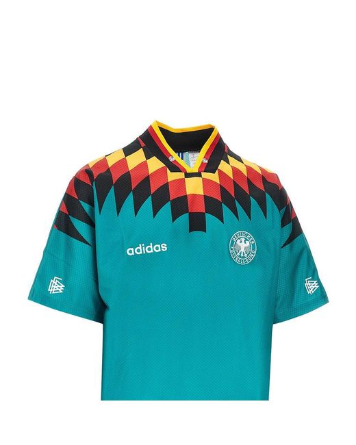 Adidas Originals Blue Germany Away 1994 T-Shirt for men