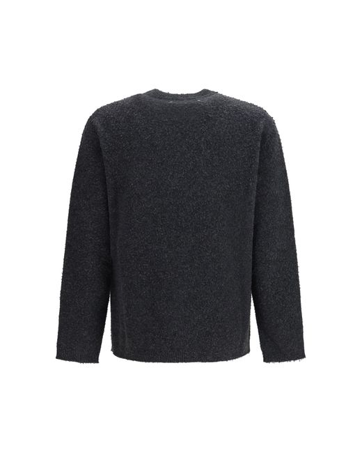 Golden Goose Deluxe Brand Blue Crew Neck Wool Sweater for men