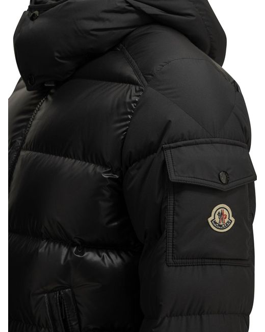Moncler Black Maya Short Down Jacket for men