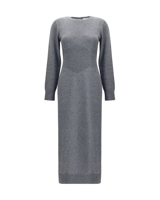 Givenchy Gray Open Back Long Dress