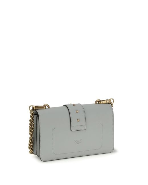 Pinko Gray Shoulder Bag Love One