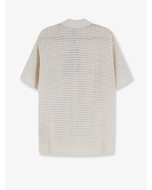 Represent White Polo Shirt Pico Cotton-Blend for men