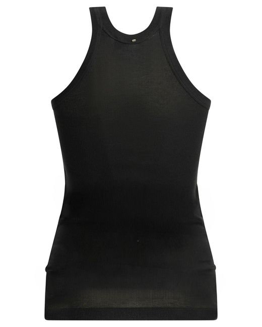 Max Mara Black Cotton And Silk Tank Top
