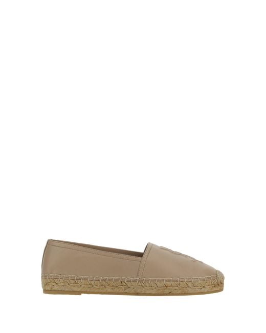 Saint Laurent Natural Lambskin Espadrilles