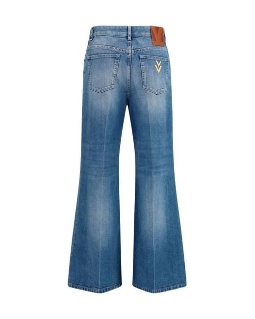 Valentino Blue Straight-Leg Jeans