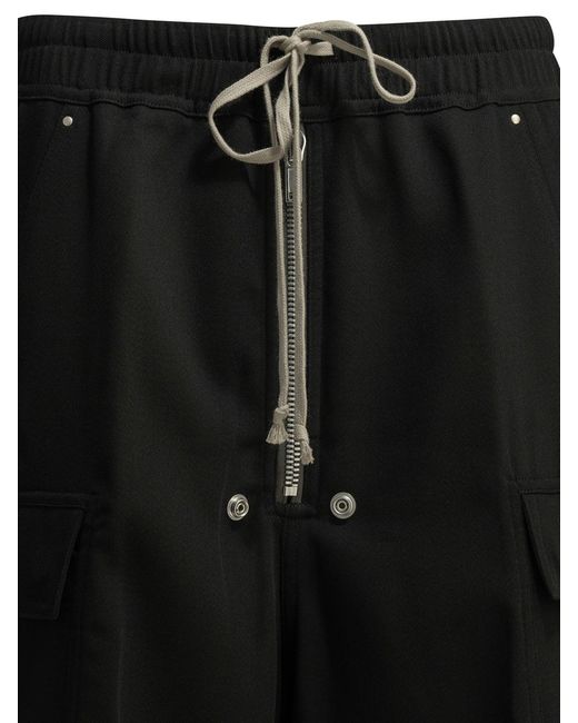 Rick Owens Black "Belas" Cargo Pants