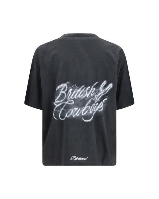 Represent Black British Cowboys T-Shirt Stained for men