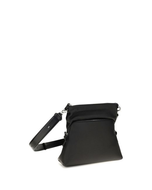 Margiela Black Small Soft 5Ac Multifunction Crossbody Bag