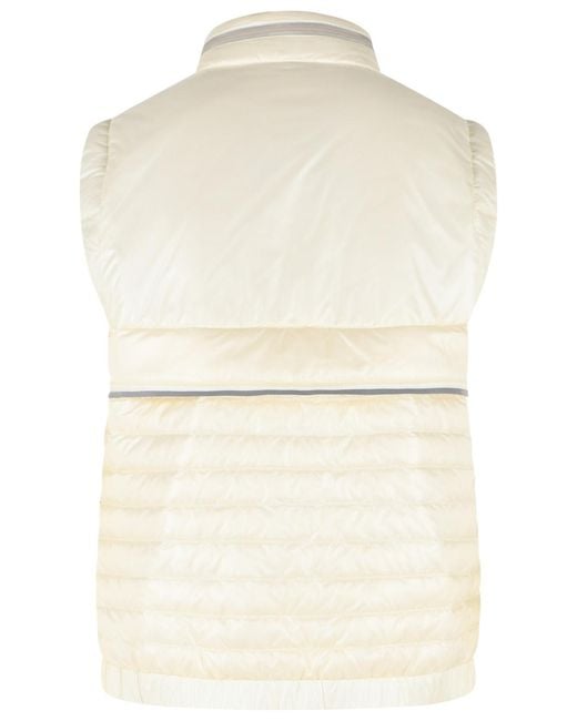 Moncler Natural 'Gumiane' Padded Vest With Hood