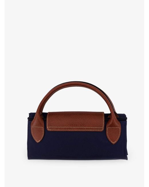 Longchamp Blue Le Pliage Nylon Handbag