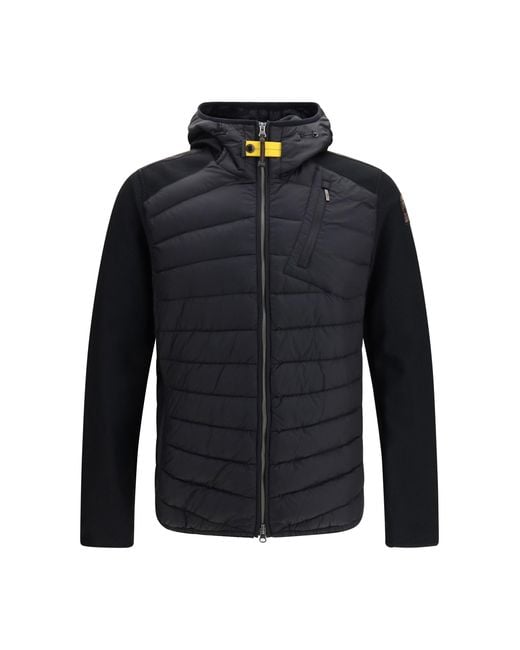 Parajumpers Blue Jacket Nolan Hybrid With Hood for men