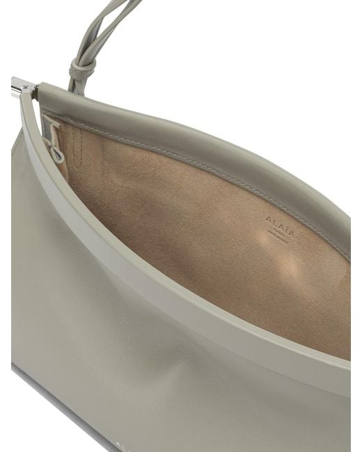 Alaïa Gray "Le Click East West" Medium Shoulder Bag