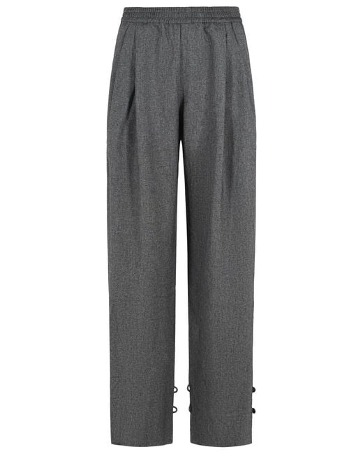 ANDAMANE Gray 'Renee' Polyester Pants