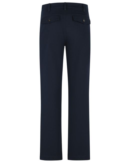 Burberry Blue 'Arthur' Cotton Pants for men