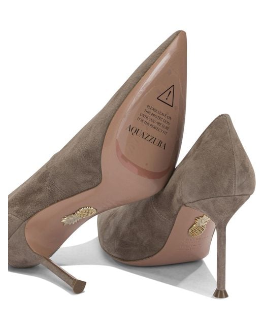 Aquazzura Brown Suede Leather Heeled Shoes