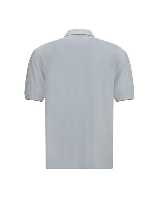 Brunello Cucinelli Gray Polo With Crest for men