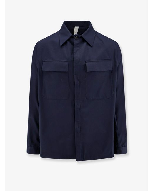 Hevò Blue Cotton Shirt Specchiolla for men
