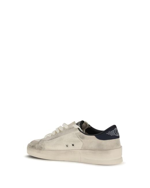 Golden Goose Deluxe Brand White Stardan Sneakers/Ink for men