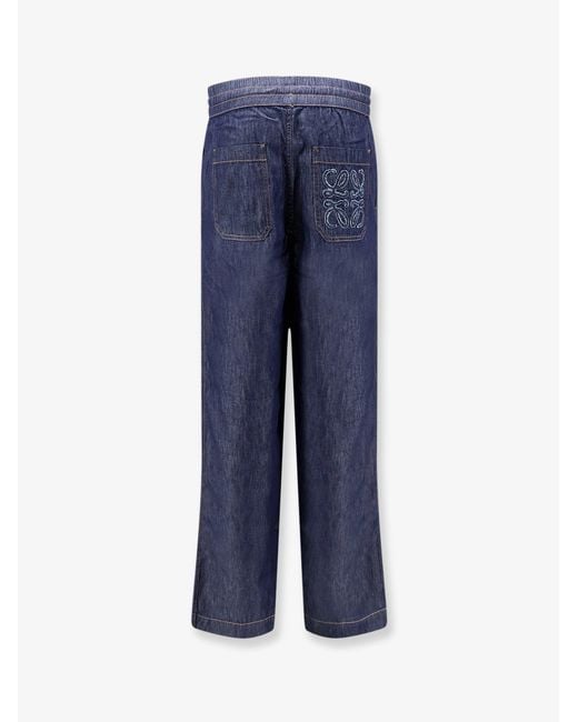 Loewe Blue Jeans With Adjustable Drawstring for men