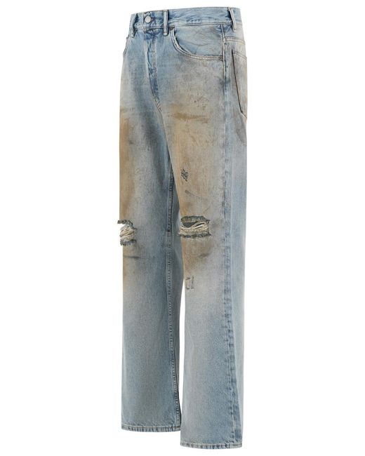 Acne Blue '2021M' Cotton Jeans for men