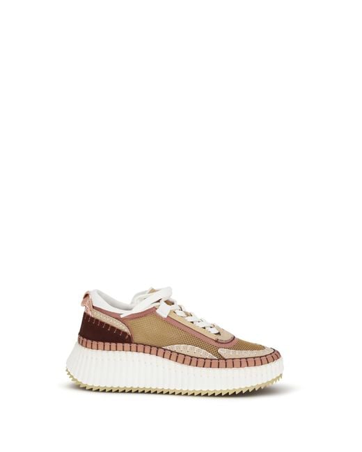 Chloé White Chloé Nama Sneakers