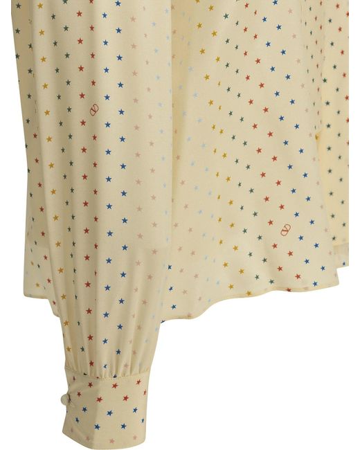 Valentino Natural Starry Casual Shirt