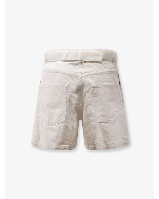 Sacai White Double Fabric Shorts