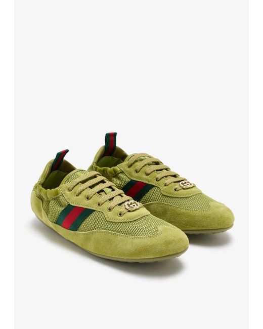 Gucci Green Shift Sneakers