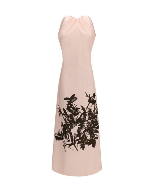 Crida Milano Pink Long Dress Petunia