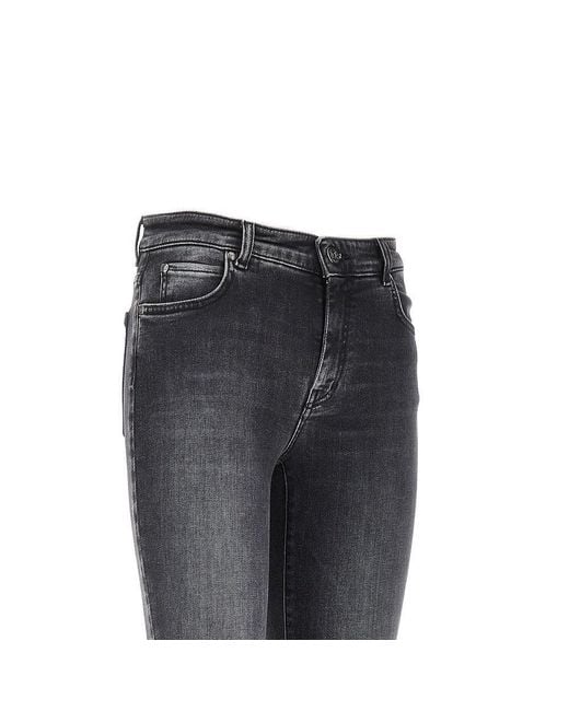 Weekend by Maxmara Gray Stretch Denim Cropped Jeans