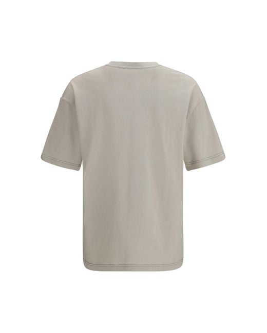 Lemaire Gray Cotton Blend T-Shirt for men