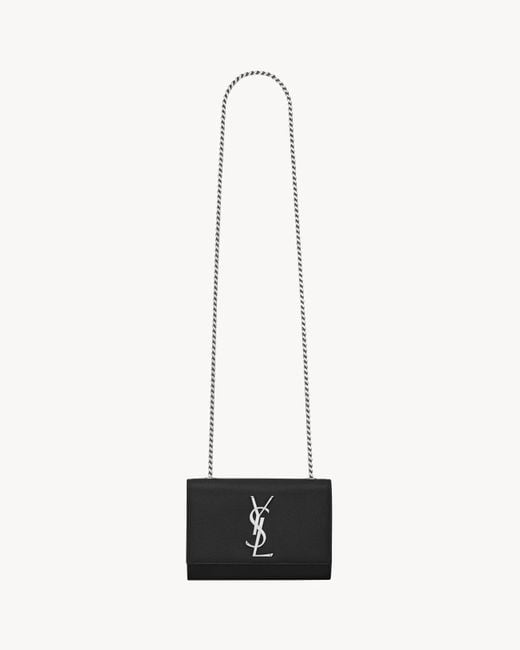 Saint Laurent White Kate Crossbody Bag
