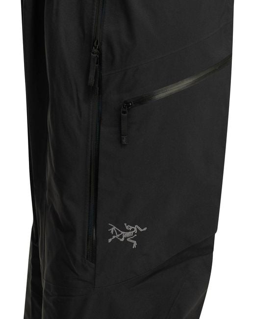 Arc'teryx Black Rush Bib Technical Pants for men