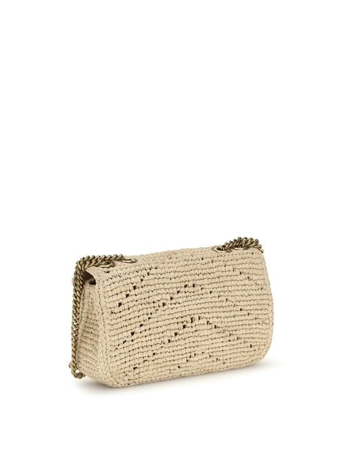 Saint Laurent Natural Loulou Mini Shoulder Bag