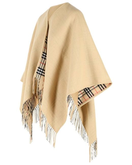 Burberry Natural Wool Cape