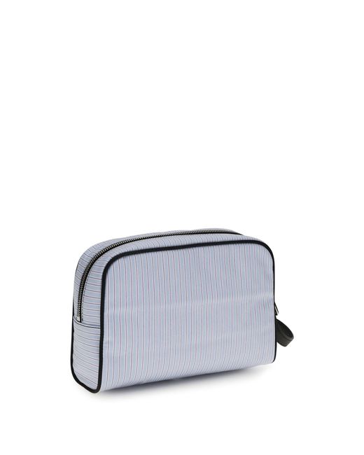 Dolce & Gabbana Multicolor Striped Poplin And Leather Handbag for men
