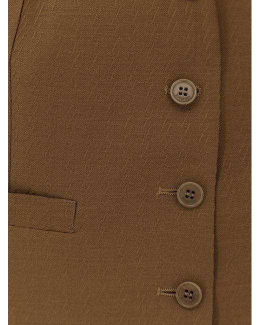 Burberry Brown Warren Wool And Mohair Vest
